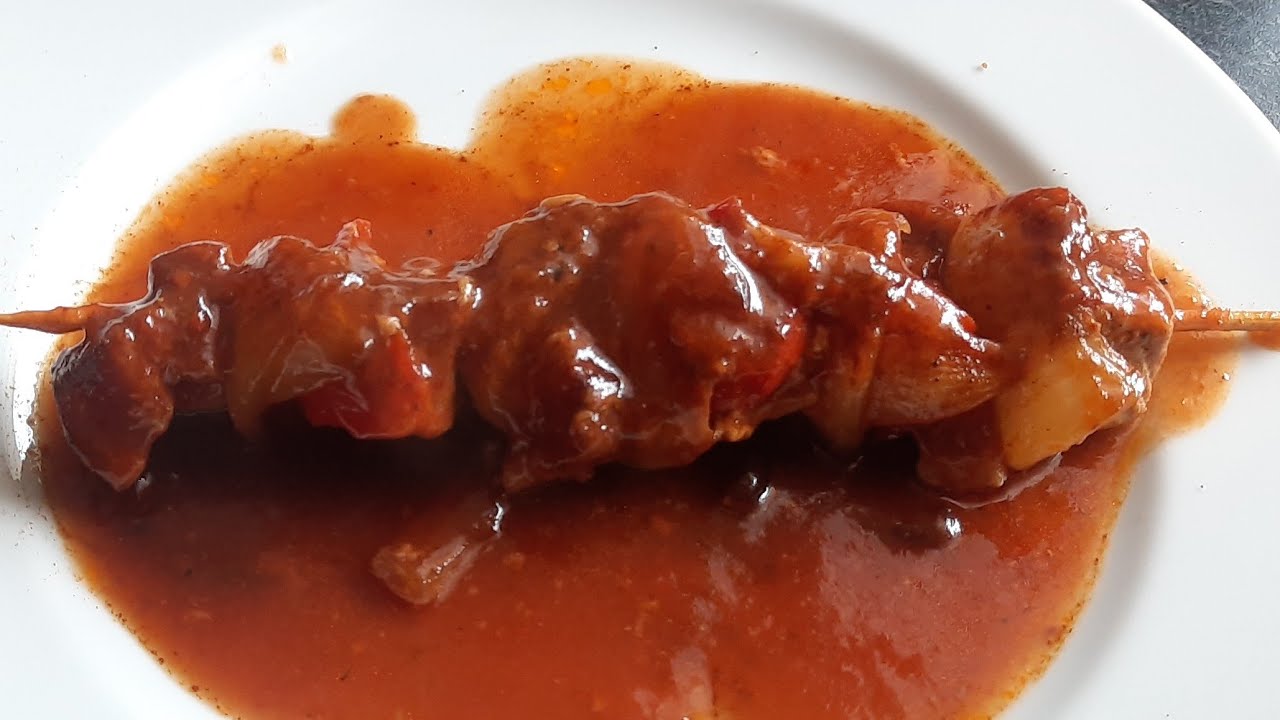 Schaschlik mit Soße