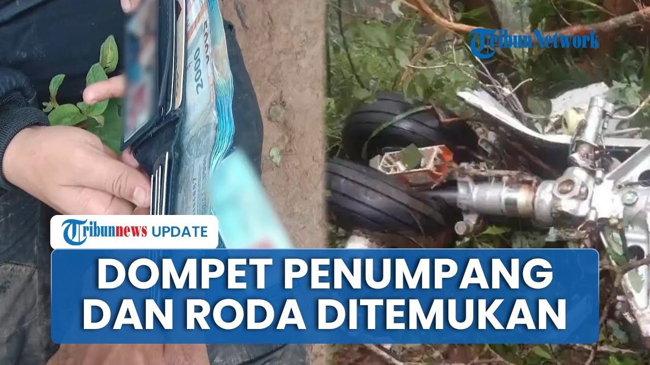 Penampakan Puing Pesawat ATR di Bulusaraung, Tim SAR Temukan Dompet Penumpang dan Roda Patah
