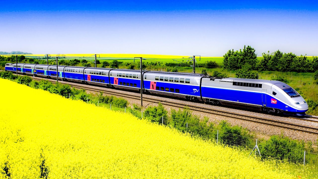 Riding The High Speed Rail TGV, Tours/St.Pierre-des-Corp To Paris CDG