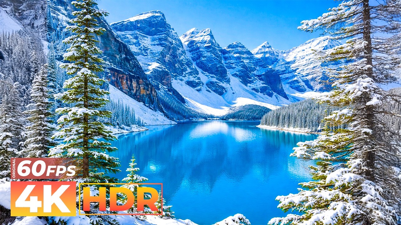 Watch Winter Wonderland & Winter Ambience in 4K Video HDR with Relaxing Music
