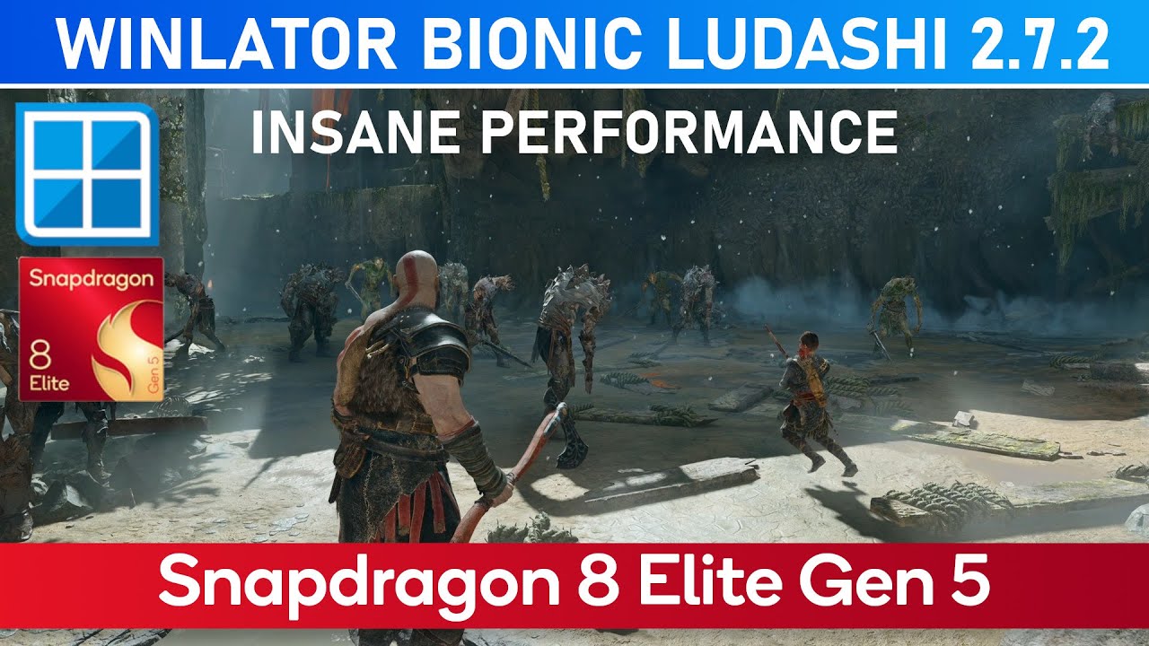 Snapdragon 8 Elite Gen 5 - GOD OF WAR (PC) Performance Test | Winlator Bionic Ludashi 2.7.2