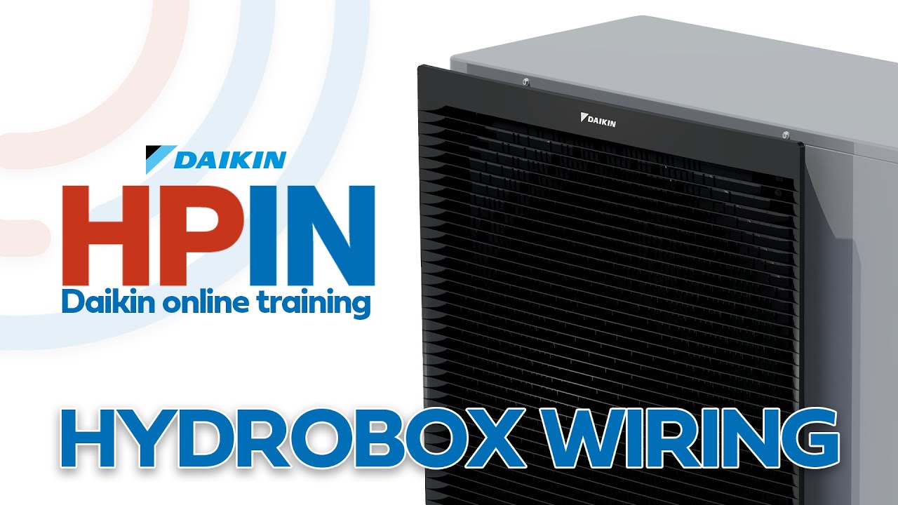 Hydrobox wiring - Daikin training