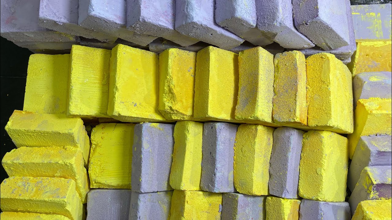 neon Yellow and Lilac Squares
