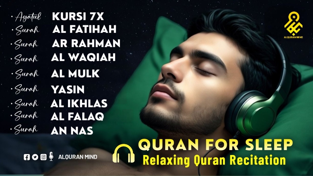 Most Beautiful Quran Recitation For Deep Sleep | Ayat Al-kursi, Yasin ,Ar-rahman ,Al-Waqiah ,Al-mulk