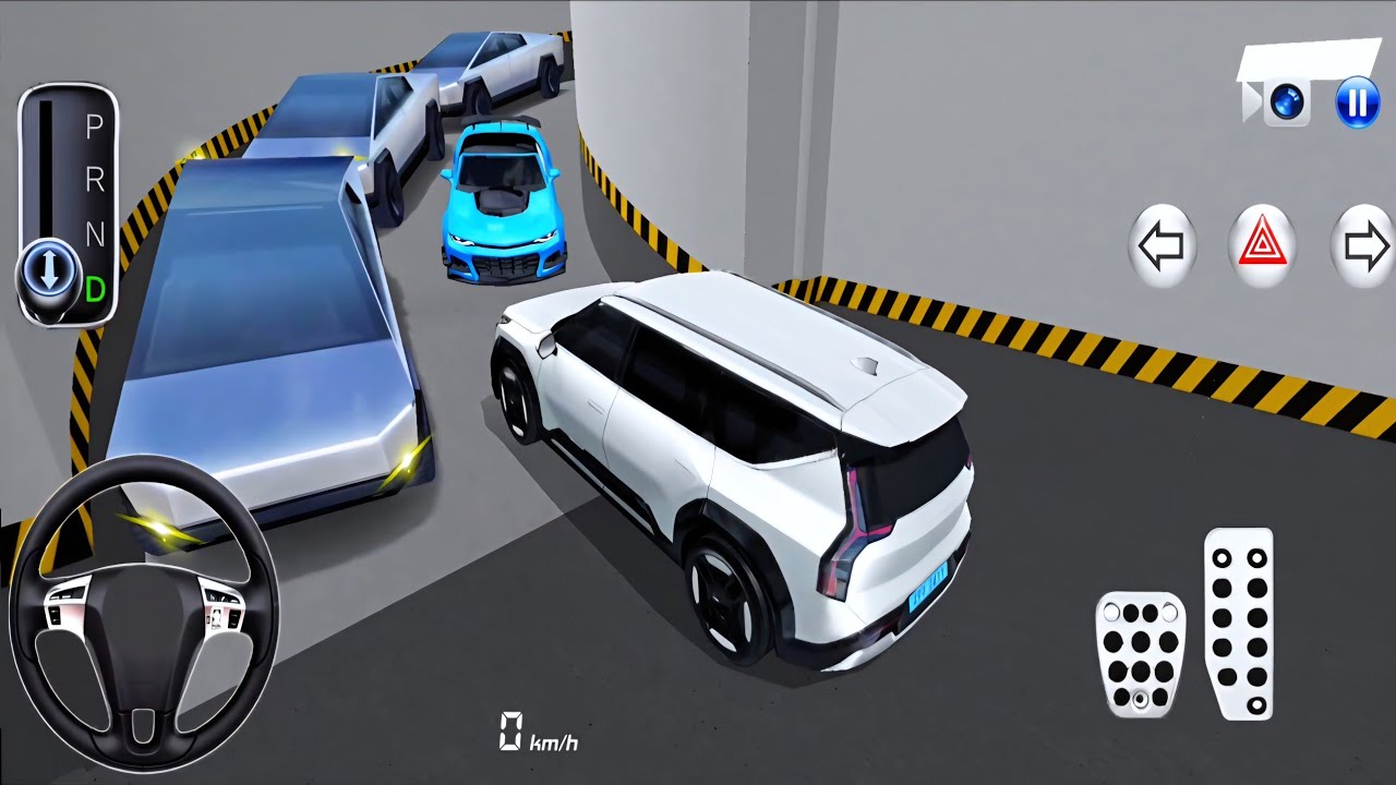 New EV9 car Stuck in Parking Garage - 3D Driving Class - Car Game - 3D Driving Class 2026