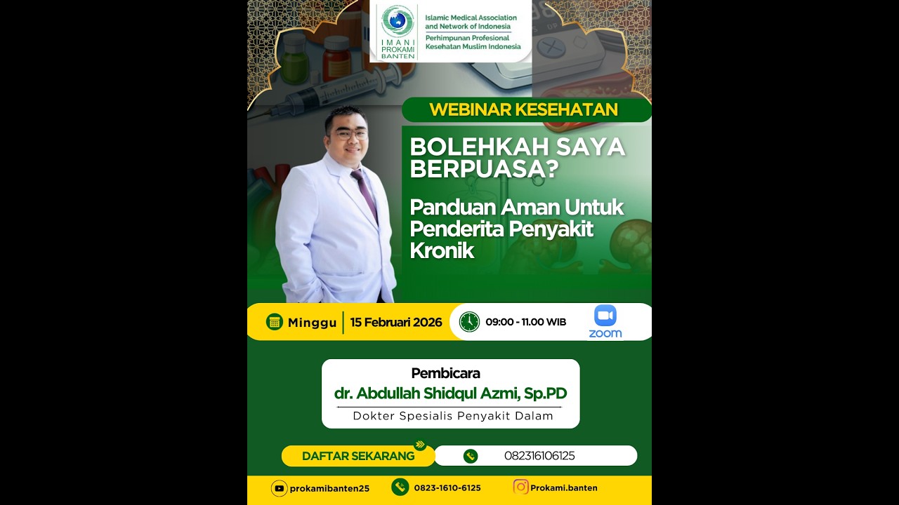 Bolehkah Berpuasa? Panduan Aman untuk Penderita Penyakit Kronik| dr. Abdullah Shidqul Azmi, Sp.PD