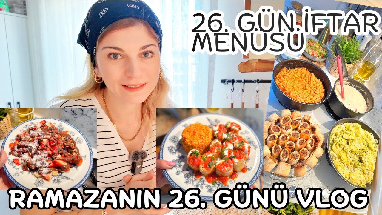 26.GÜN İFTAR MENÜSÜ | RAMAZANIN 26.GÜNÜ VLOG | BEYTİ YAPTIM | KABAK SIYIRMA | PANKEK WAFFLE TATLI
