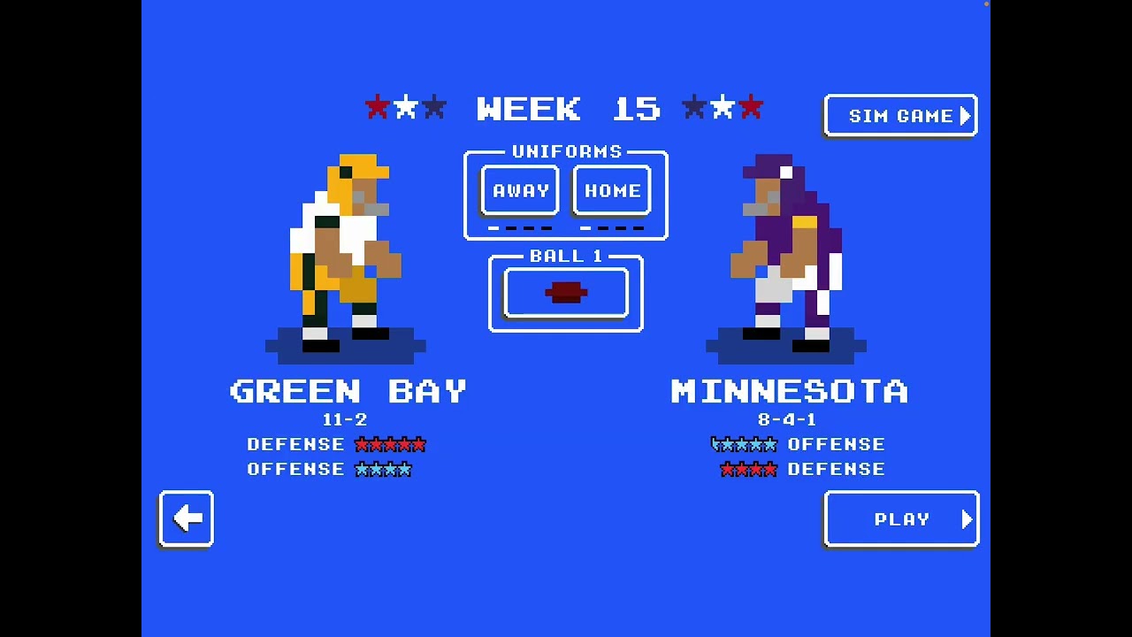 Retro bowl but I can only run the ball…