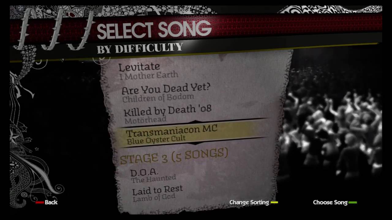 What Songs Are On Rock Band Metal Track Pack? All / Full Song List Scroll HD Gameplay Video RBMTP
