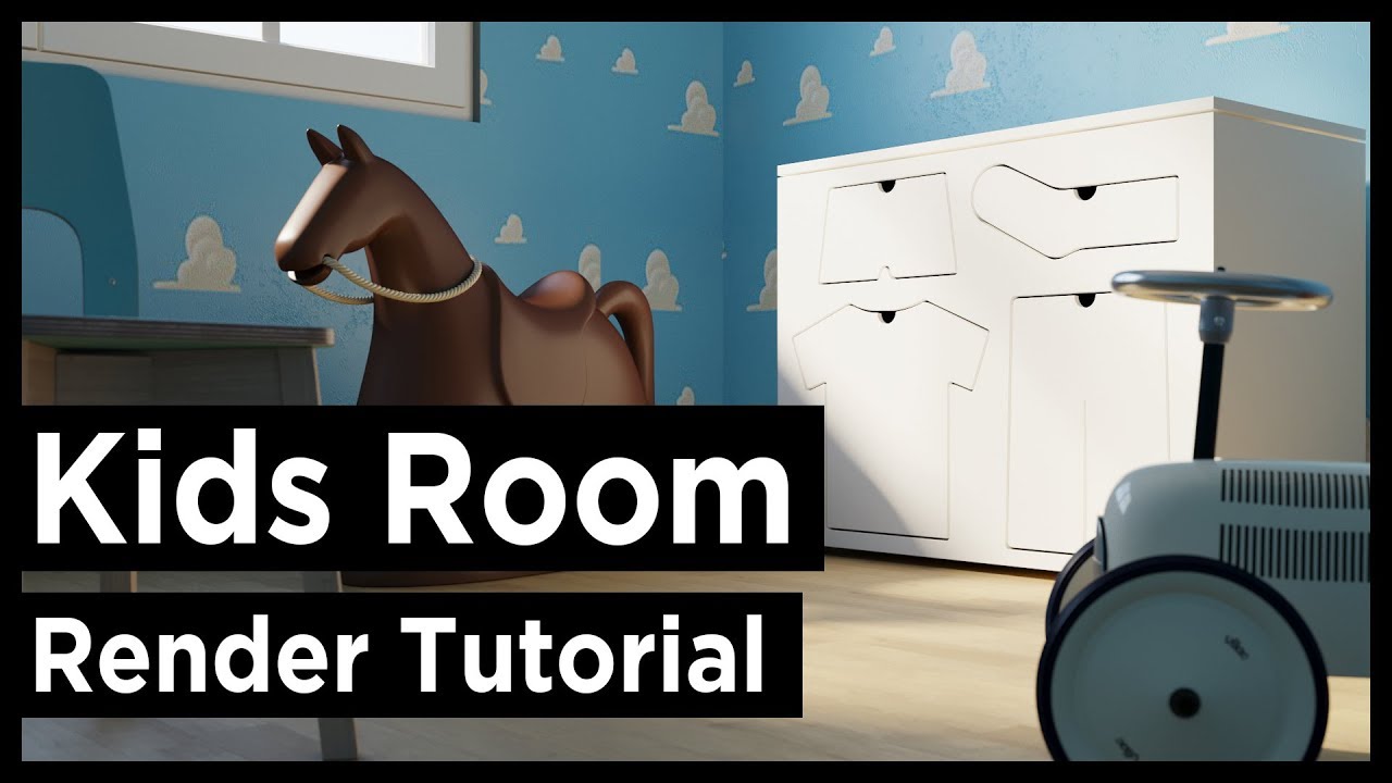 3ds Max Kids Room Rendering (Best Corona Tutorial)