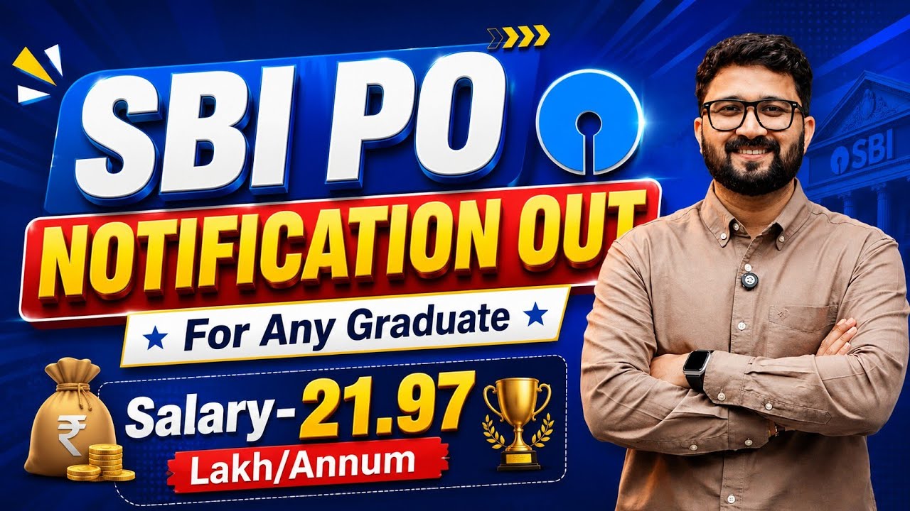 SBI PO Notification Out !! Complete details!!