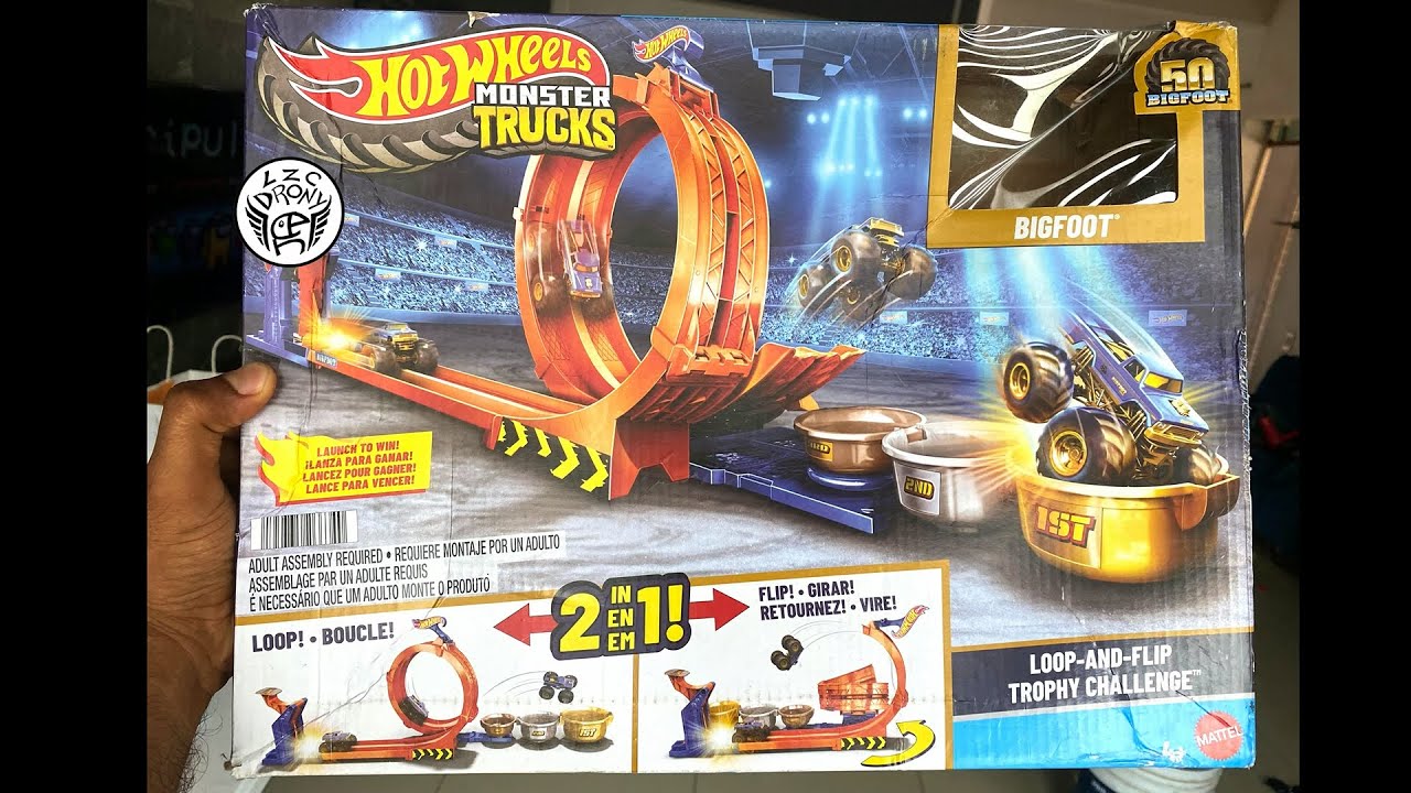 Unboxing pista monster truck loop and flip