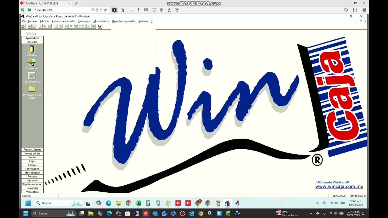 Instalación de WinCaja y Demostración para una panadería 03/05