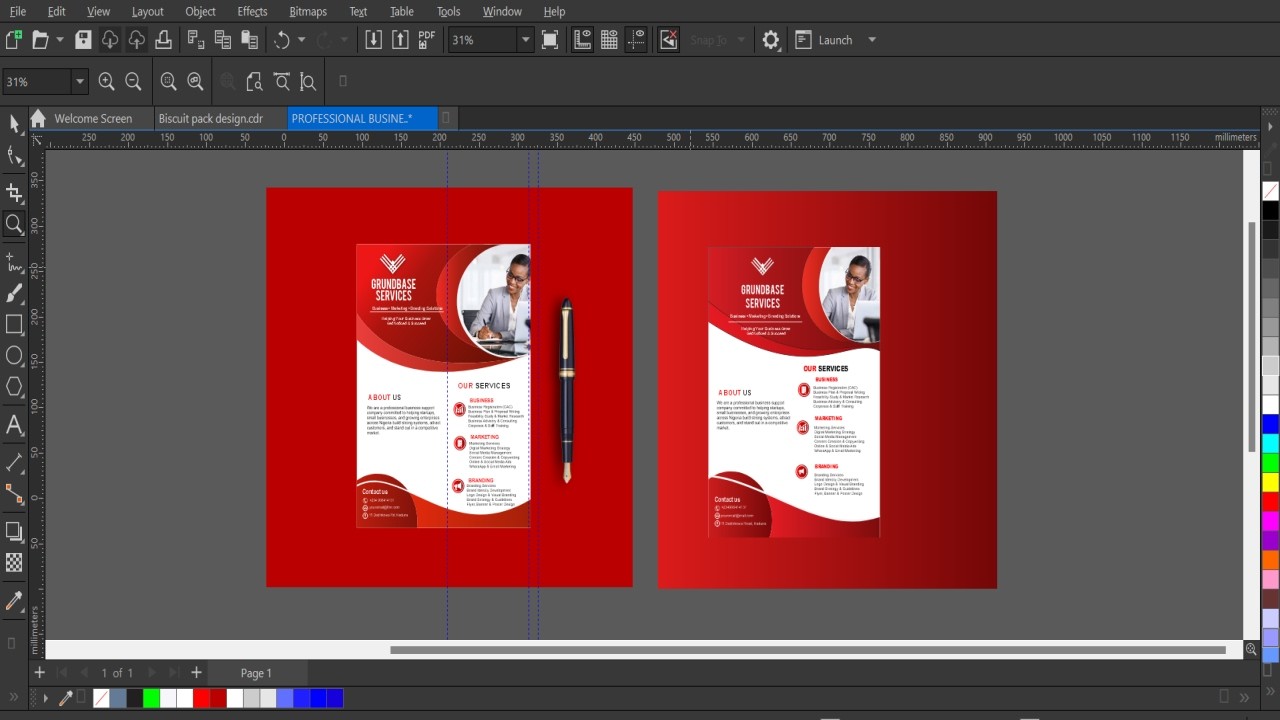 How I Created A Professional Corporate Flyer Using CorelDraw