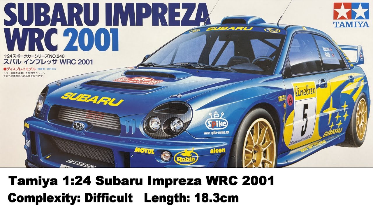 Tamiya 1:24 Subaru Impreza WRC 2001 Kit Review