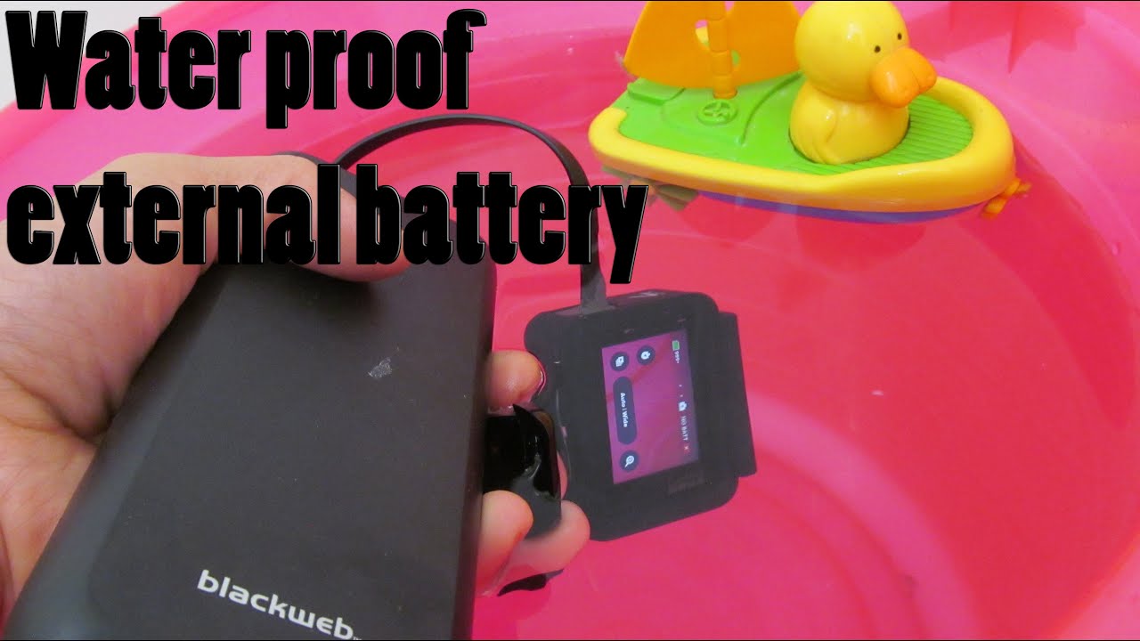 DIY Gopro 7 black battery hack: Make water proof external battery connector