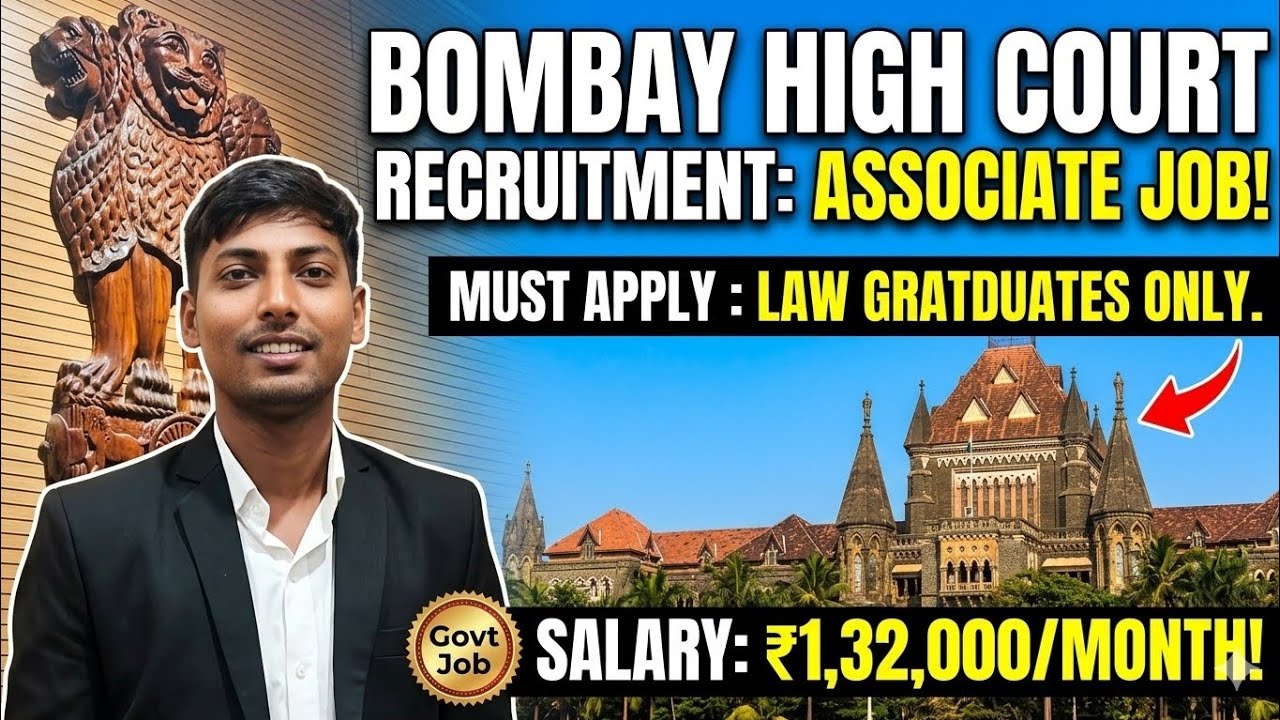 Golden Opportunity for Law Graduates! Bombay HC Associate Vacancy | Full Details & How to Apply