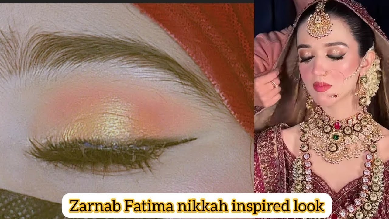 Zarnab Fatima Inspired Barat eye makeup 💄 look | wedding makeup look 