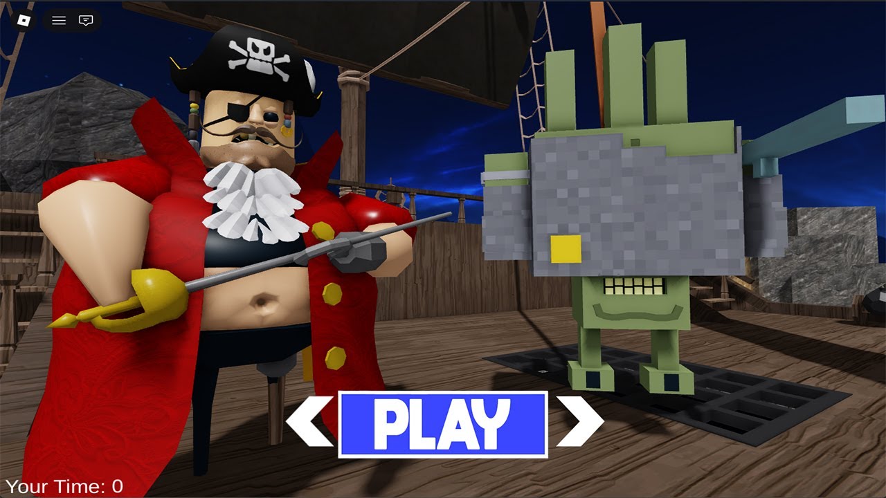PIRATE BARRY'S PRISON RUN! (OBBY) - MINECRAFT ALIEN BARRY ESCAPE GOES WRONG? - ROBLOX #barry #roblox