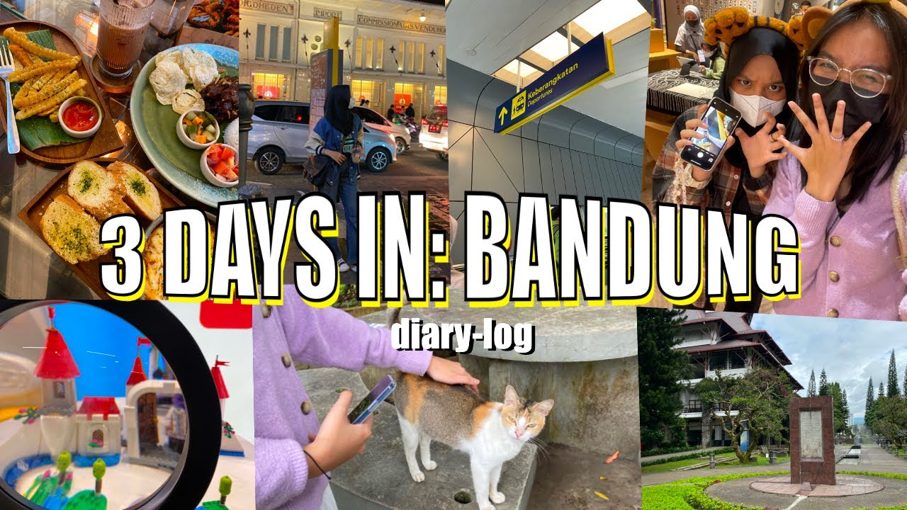 vlog #6 🏖️ bandung trip; pvj, itb, train experiences, and more. | nailah pradipa