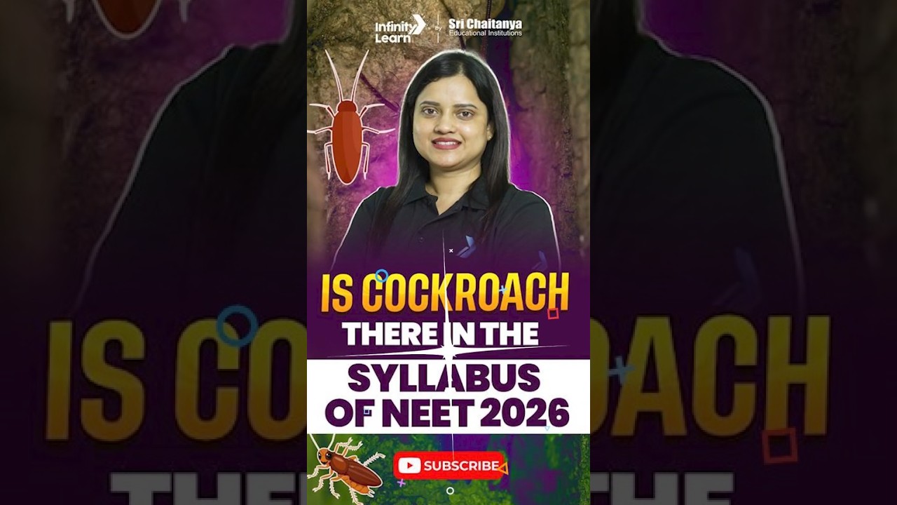 Is Cockroach in NEET 2026-27 Syllabus? | NEET Biology Update | #neet #shorts #education #neetbiology