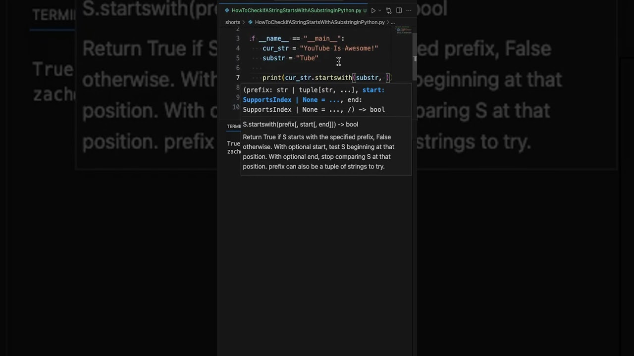 How To Check If A String Starts With A Substring In Python