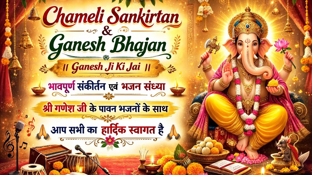 विघ्नहर्ता मंगलकर्ता जल्दी आना रे#गणेशभजन#ganeshbhajan #malakeswar #chamelisankirtan 