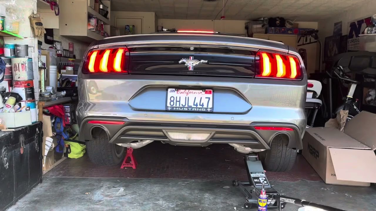2018 Mustang Ecoboost MBRP exhaust installation