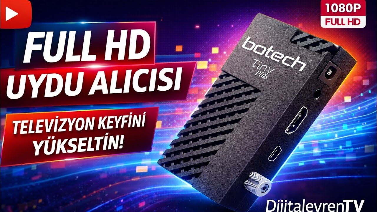 Botech Tiny Plus Mini Uydu Alıcısı İncelemesi: Kutu Açılışı