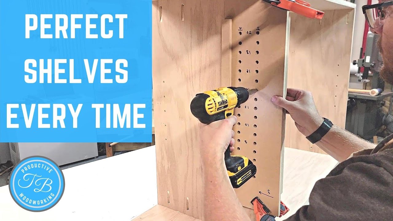 How To Build A Shelf Pin Drilling Guide || Woodworking Shop Jigs