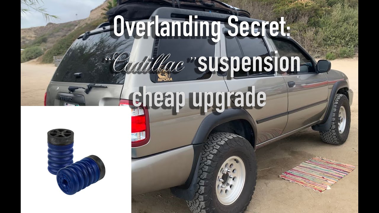 SumoSprings cheap overlanding suspension upgrade for the R50 Pathfinder/QX4