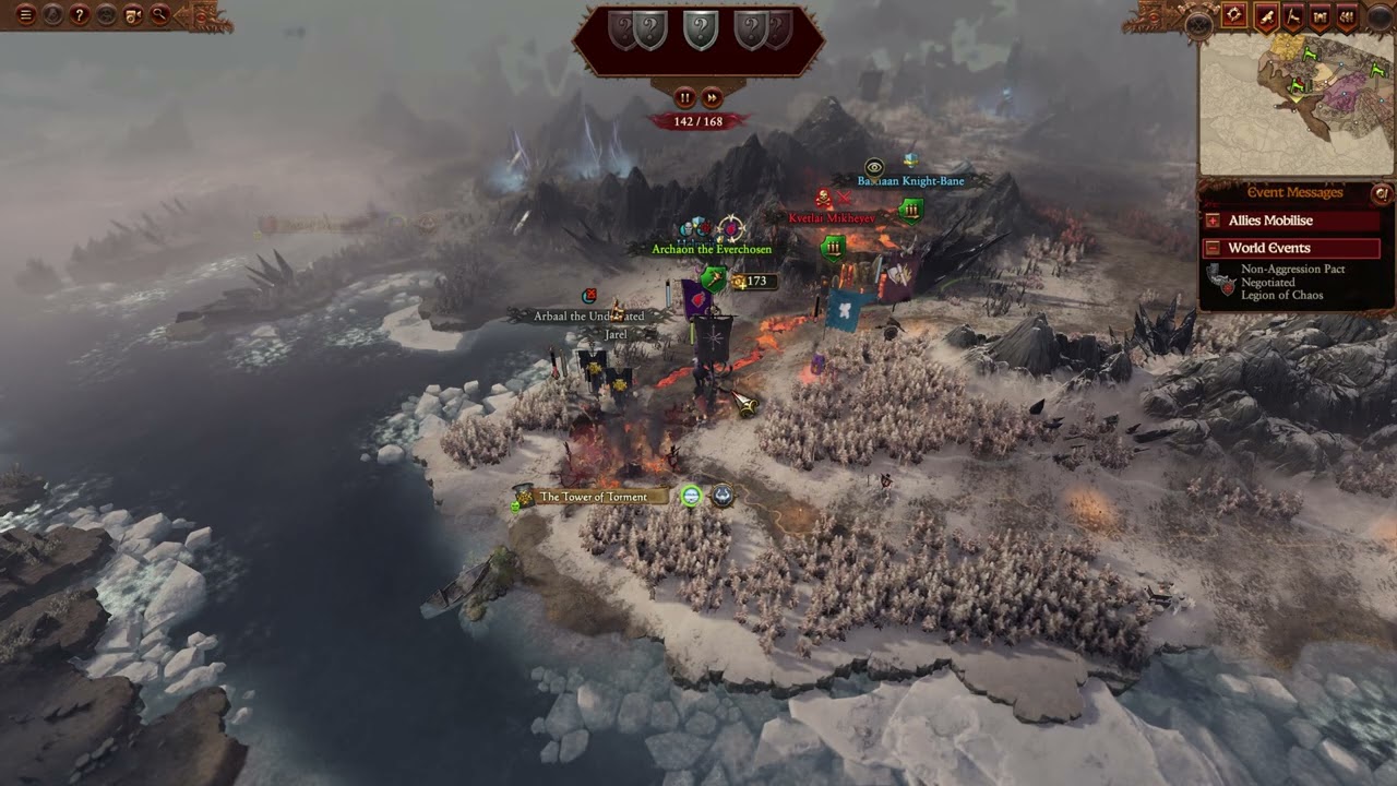 warhost of the apocalypse lets play - Total War Warhammer 3 ,  Archaon The Everchosen E2
