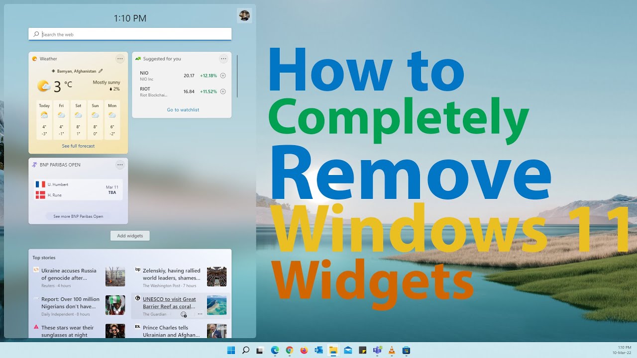 How to Completely Remove Widgets from Windows 11?