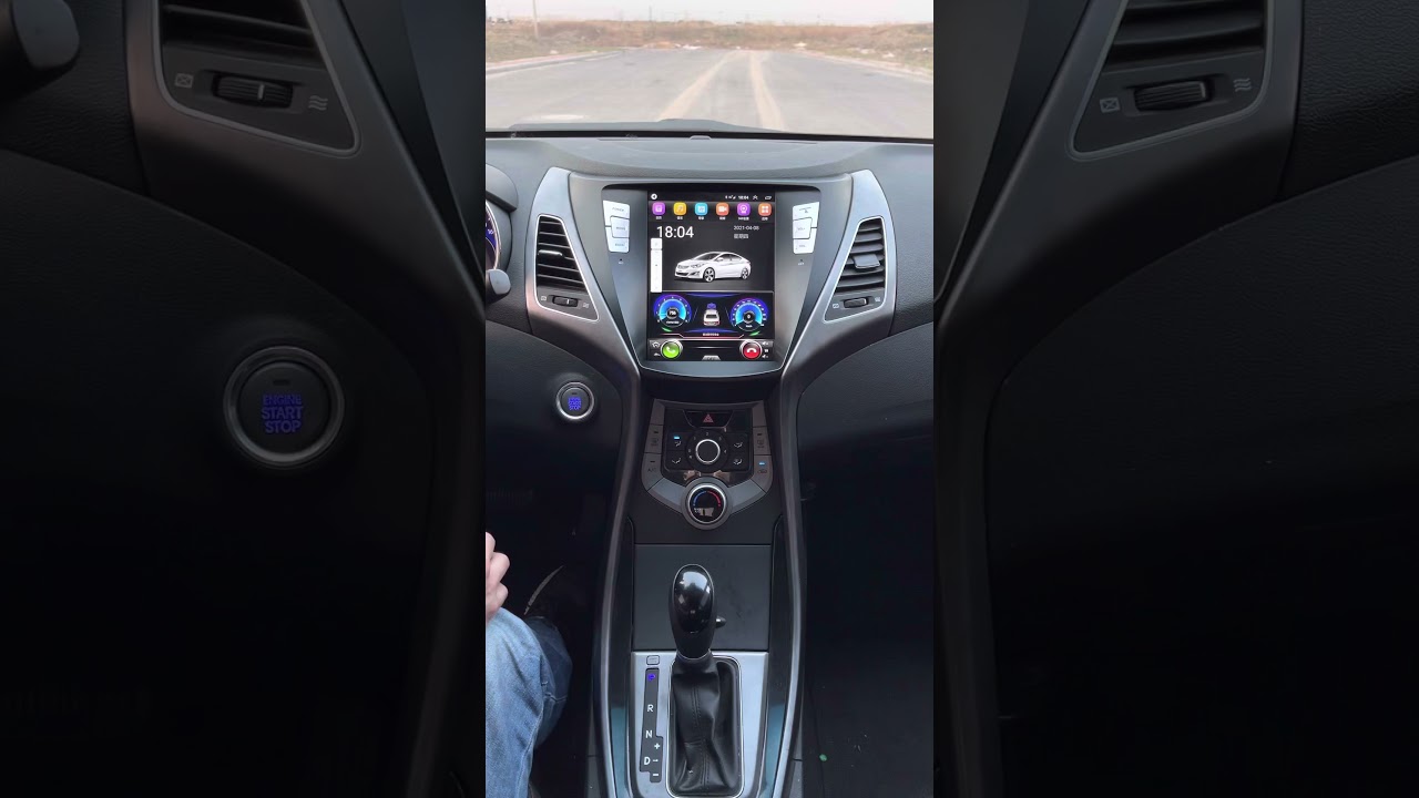 Hyundai Elantra Android Large Screen Vertical Screen Tesla Style Radio GPS Navigation Video Player