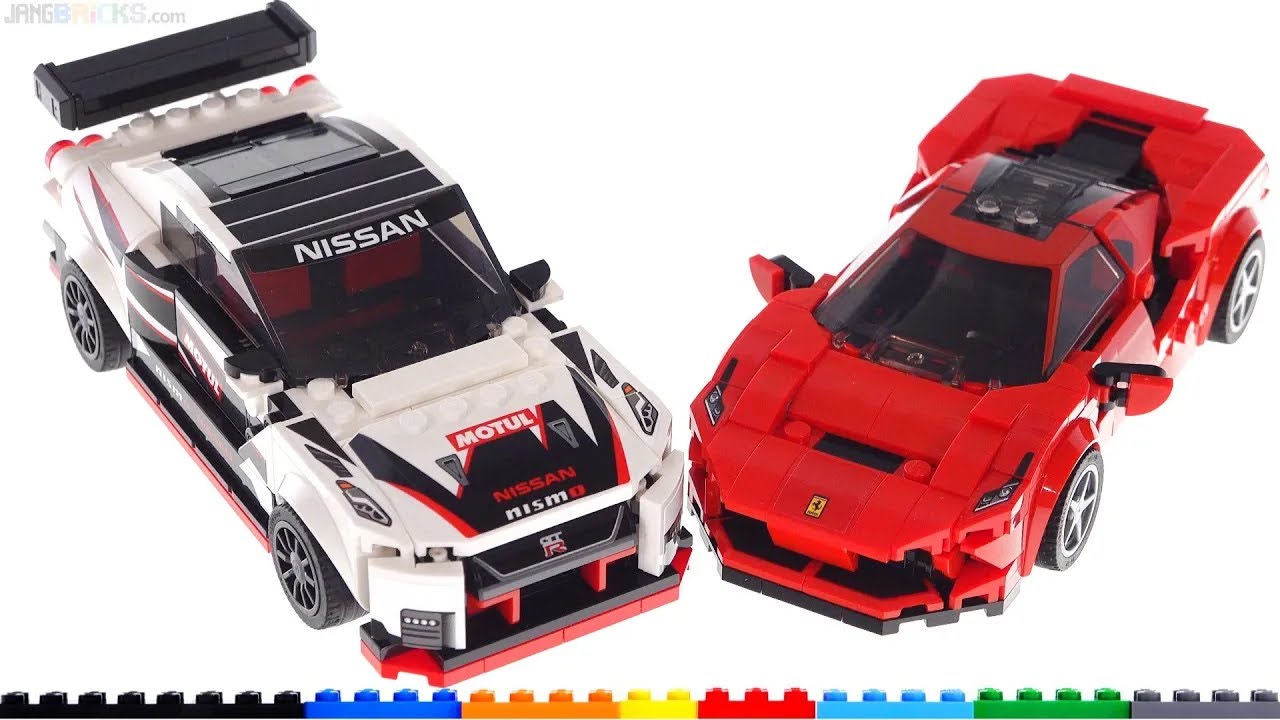 🔄 LEGO Speed Champions 2020 Ferrari F8 Tributo & Nissan GT R Nismo reviews! 76895 76896 re upload