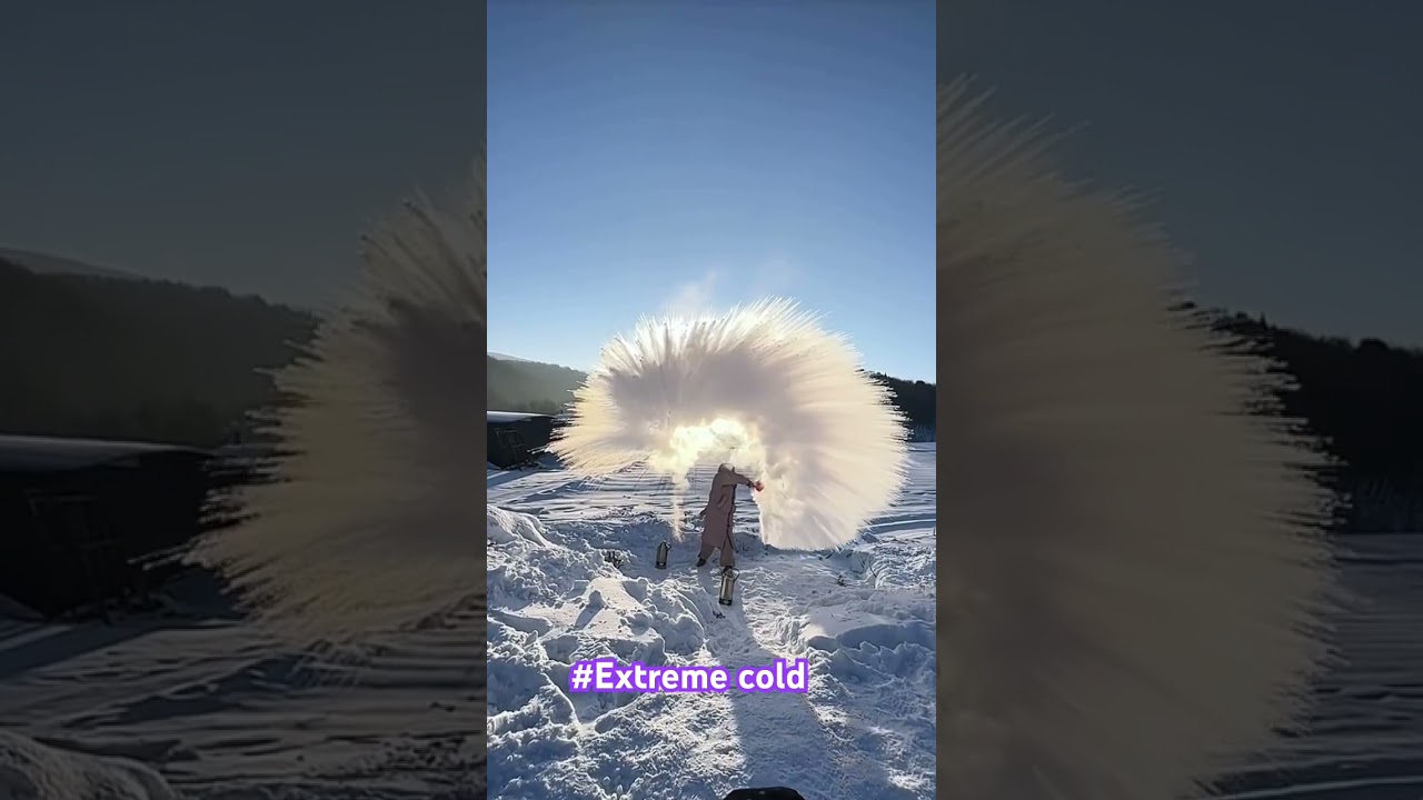 Turning Boiling Water Into Snow: Extreme Cold Winter Experiment!