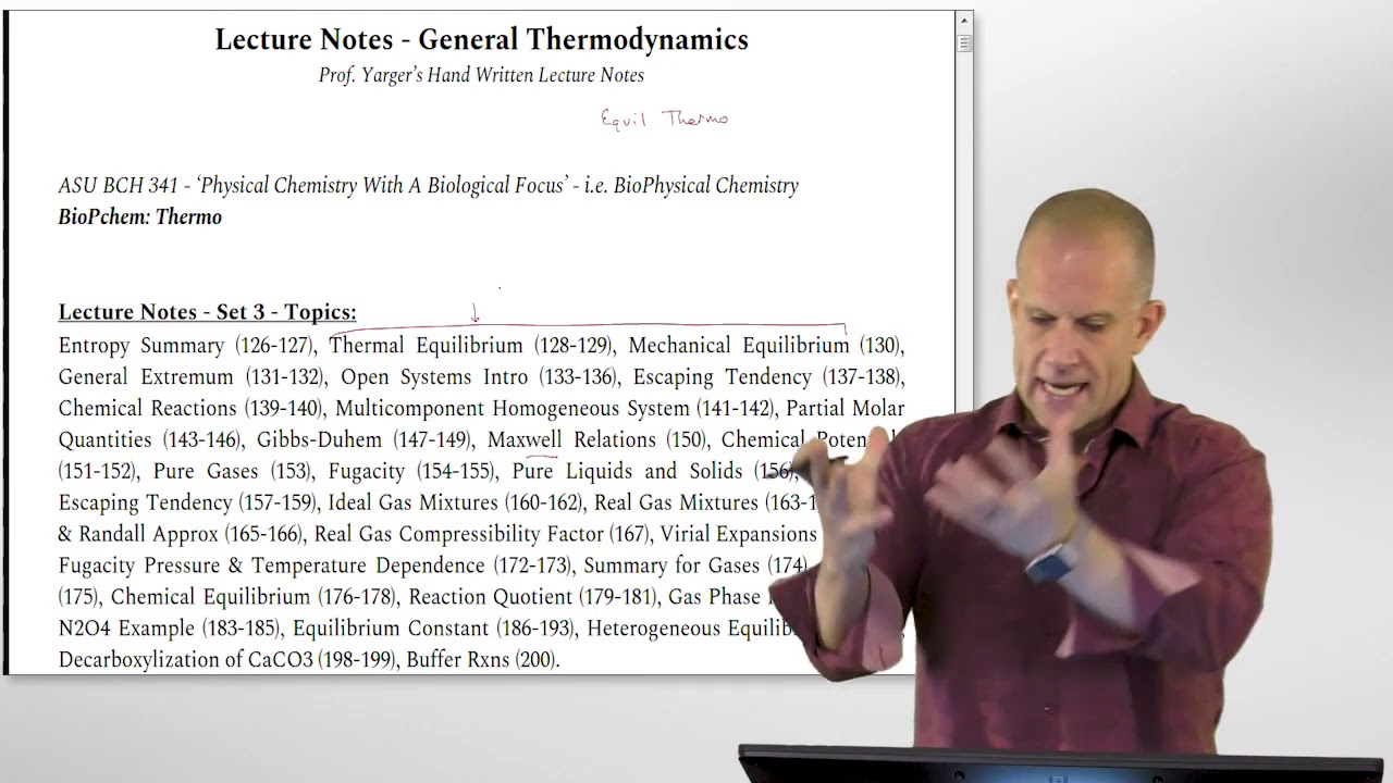 Thermodynamic Lecture Notes Set #3