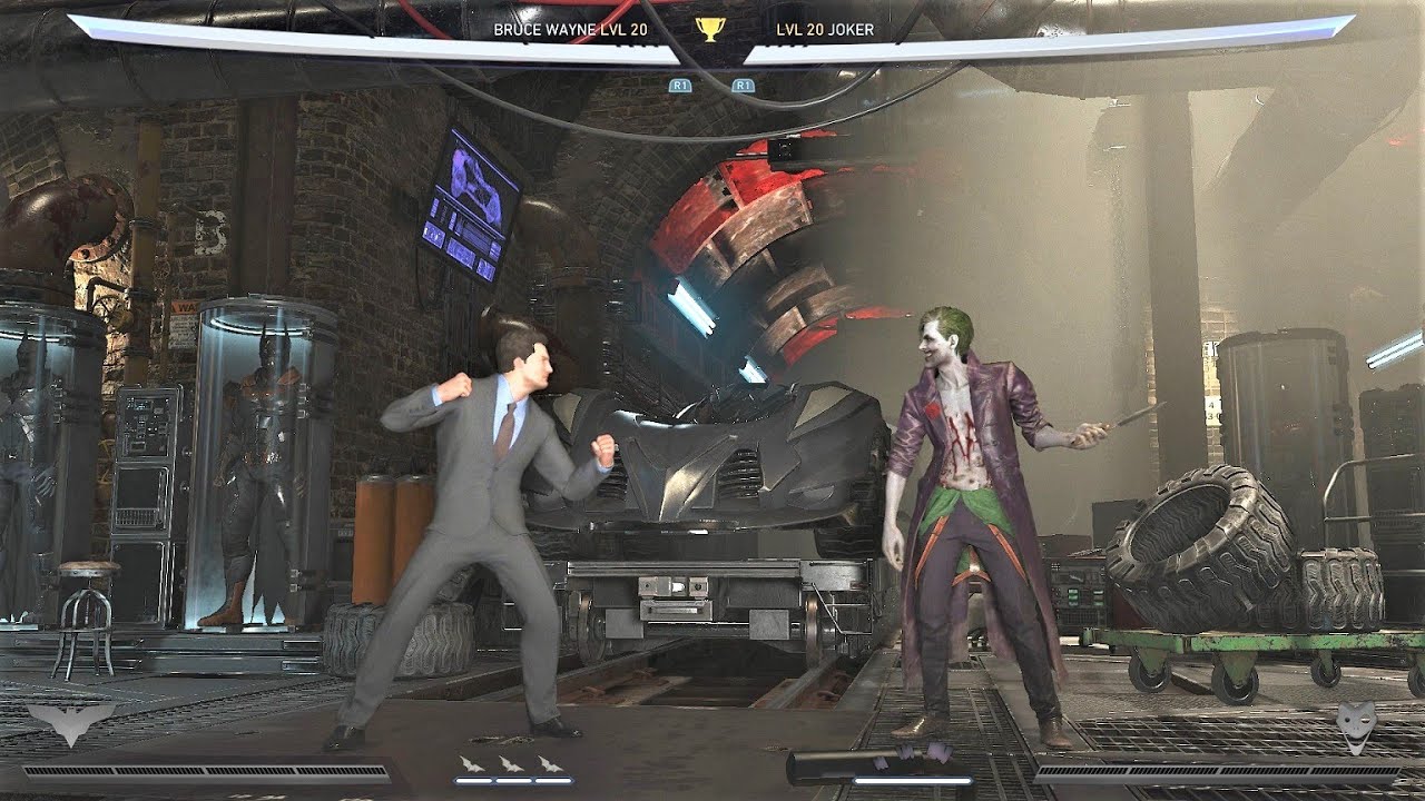 He is a watchful protector...Bruce Wayne vs The Joker (Hardest AI) - Injustice 2
