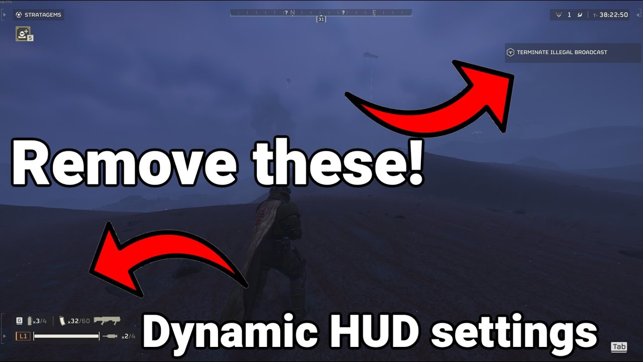 Чистые настройки HUD для Helldivers 2 (лучшие динамические параметры для записи)