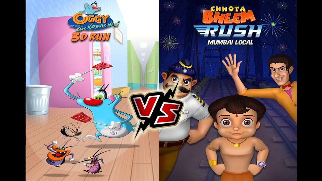 Oggy 3D Run vs Chhota Bheem Surfer - Mumbai
