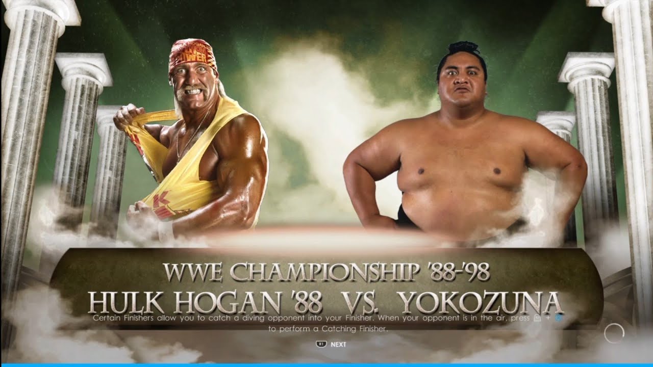 Hulk Hogan vs Yokozuna WrestleMania 9. WWE 2K22