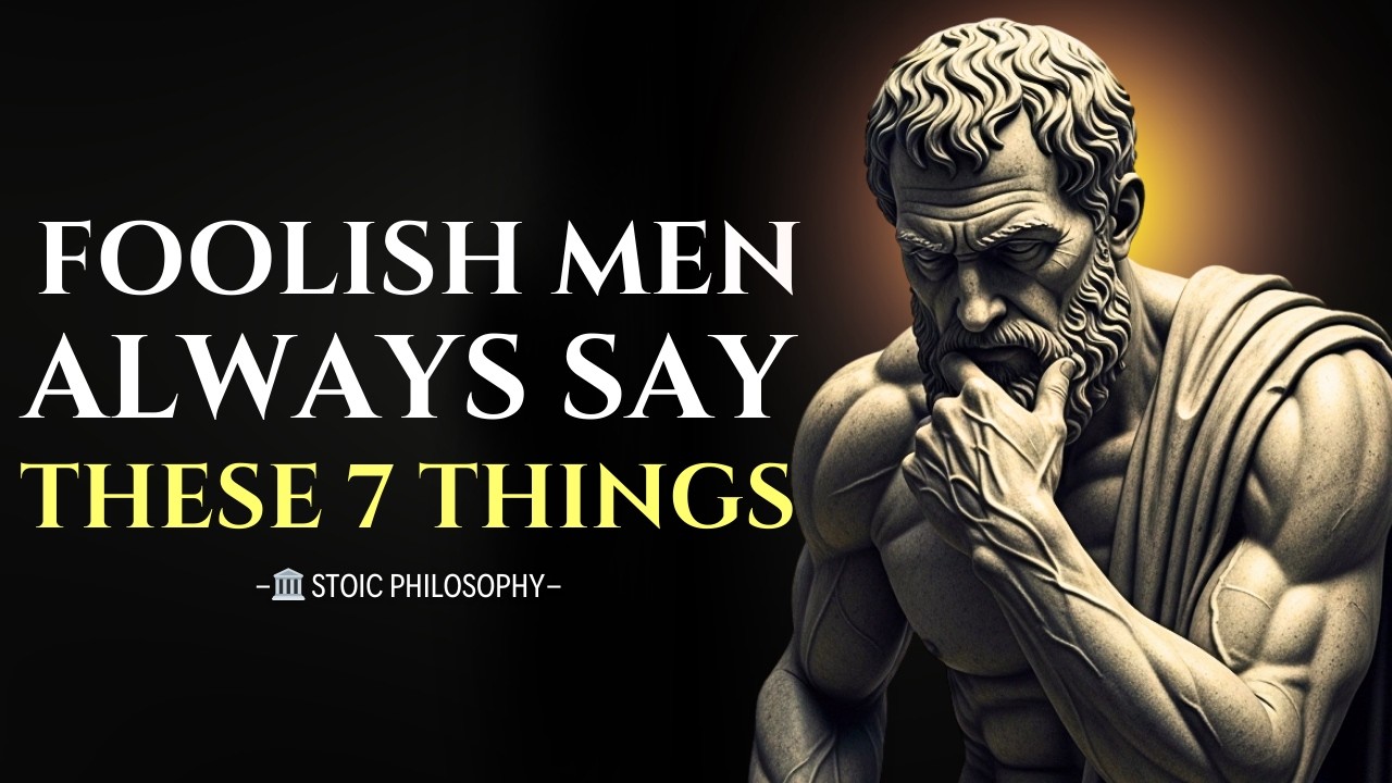 7 Phrases a Foolish Man Always Says | Stoic Philosophy