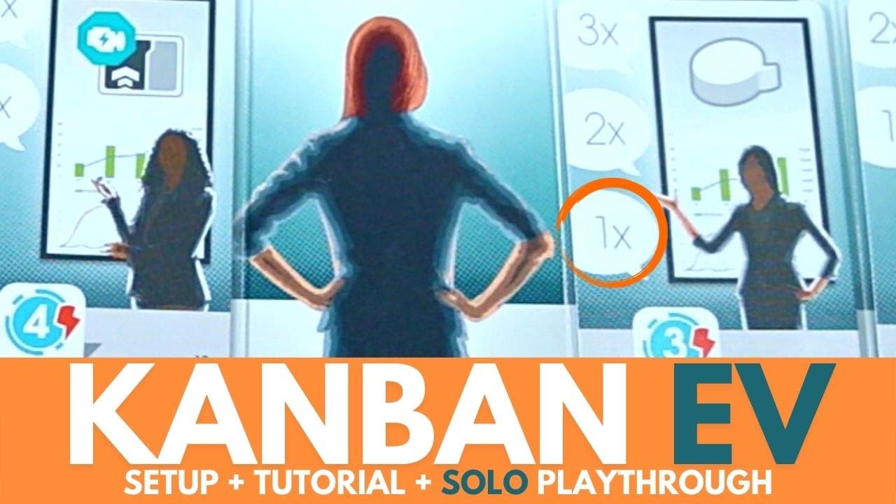 Kanban EV Board Game | Full Solo Playthrough | Part 1 | Setup | How to Play | Solitare Tabletop Game