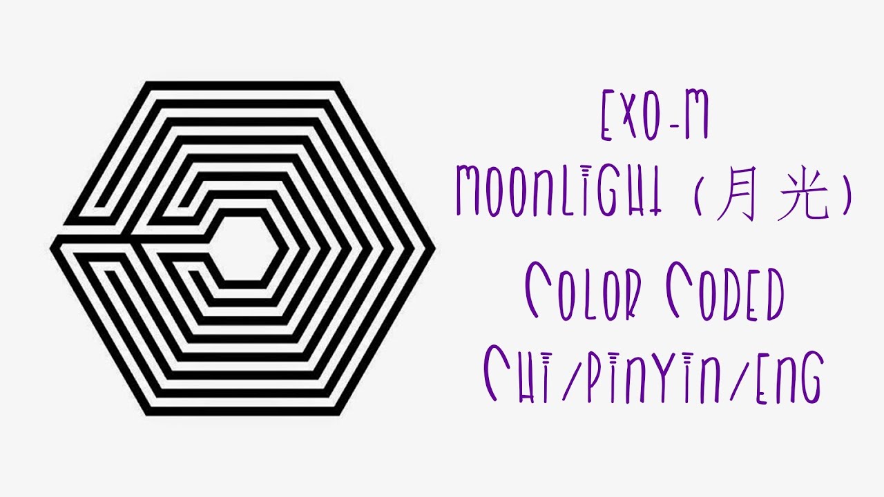 EXO-M - Moonlight (月光) (Color Coded Chinese/PinYin/Eng Lyrics)