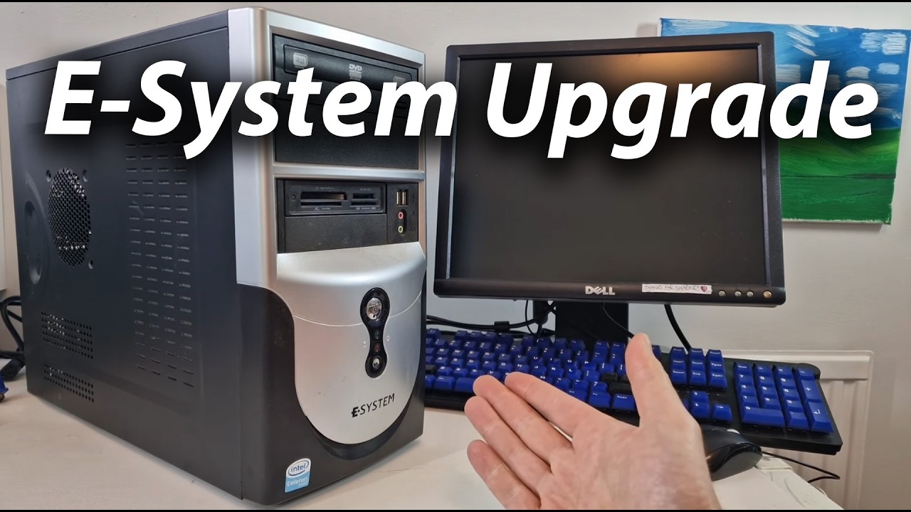 Ремонт/улучшение старого компьютера E-System... Что внутри? Будет ли он работать? Корпус ПК, испо...