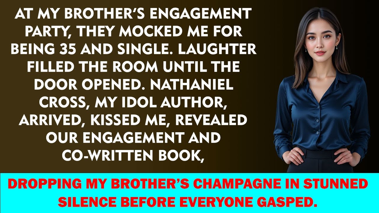 Brother mocked me at his engagement — then my bestselling author fiancé arrived