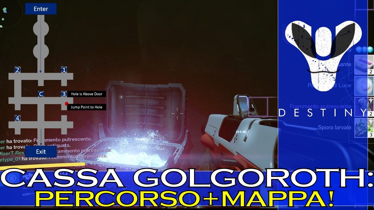Destiny: La Cassa SEGRETA del Labirinto di Golgoroth (Con MAPPA!)