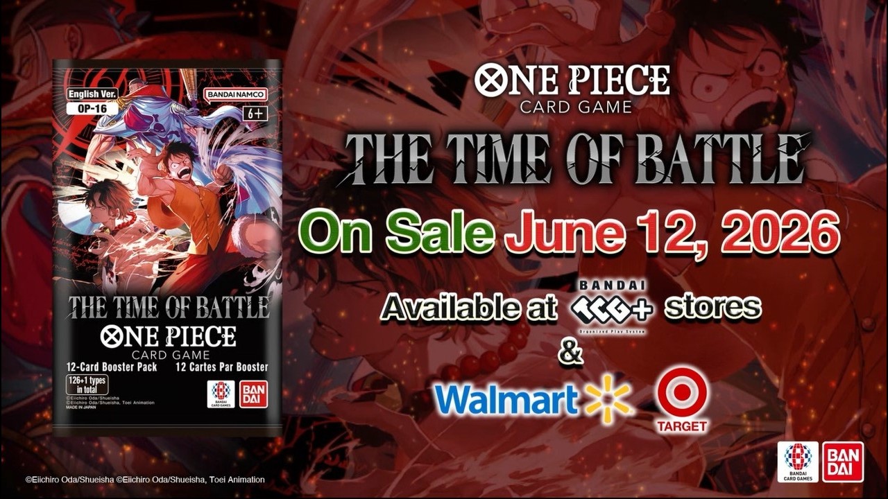 The ONE PIECE CARD GAME BOOSTER:  -THE TIME OF BATTLE- [OP16] Trailer