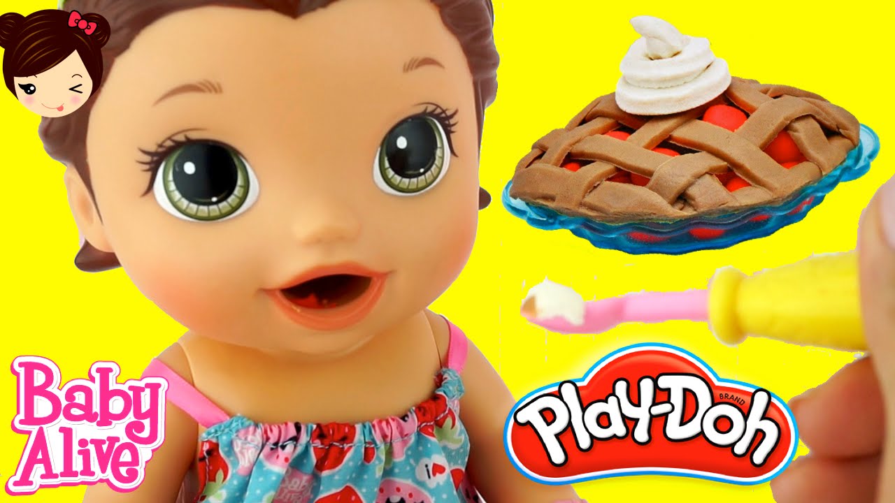 Baby Alive Muñeca come Pastel de PLAY DOH y Hace Popo En su Pañal