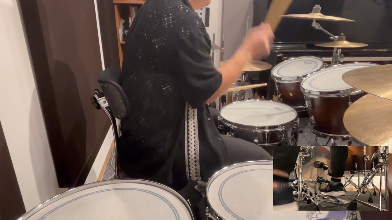 AI【ハピネス】ドラム叩いてみた。